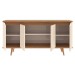 Balcão Buffet Grace 4 Portas Off White/Noce 050.454 - Casa D