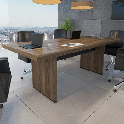 Mesa de Reunião Charuto/Preto 006104 - Artany