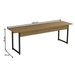 Mesa de Madeira com 2 Bancos Freijó/Preto Fosco Li013 - Kappesberg