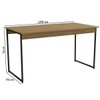 Mesa de Madeira com 2 Bancos Freijó/Preto Fosco Li013 - Kappesberg