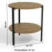 Mesa de Canto Freijó/Preto Fosco Li017 - Kappesberg