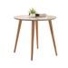 Mesa de Madeira Veneza com Tampo de Vidro Off White 050.377 - Casa D