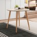 Mesa de Madeira Veneza com Tampo de Vidro Off White 050.377 - Casa D