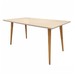 Mesa de Madeira Veneza Tampo em Vidro Off White 050.376 - Casa D