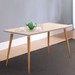 Mesa de Madeira Veneza Tampo em Vidro Off White 050.376 - Casa D