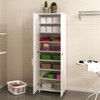 Armário Multiuso 2 Portas 7 Prateleiras Branco Am3108 - Tecno Mobili