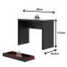 Mesa Escrivaninha 1 Gaveta Preto Me4107 - Tecno Mobili