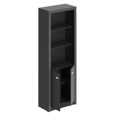 Armário para Escritório 2 Portas Preto Me4110 - Tecno Mobili