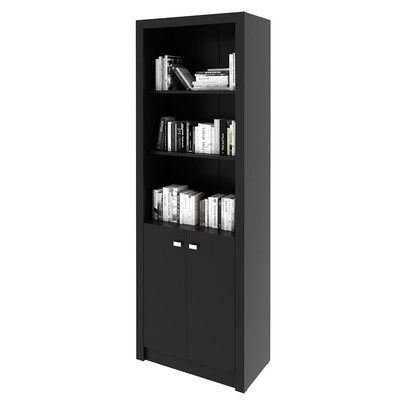 Armário para Escritório 2 Portas Preto Me4110 - Tecno Mobili