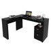 Mesa para Escritório 2 Gavetas Preto Me4129 - Tecno Mobili