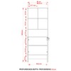 Estante para Livros 2 Portas Amendoa/Preto Me4155 - Tecno Mobili