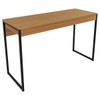 Mesa Escrivaninha Amendoa/Preto Me4160 - Tecno Mobili