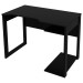 Mesa Gamer 1 Prateleira Preto Me4161 - Tecno Mobili