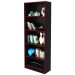 Estante para Livros 4 Prateleiras Preto/Vermelho Me4141 - Tecno Mobili