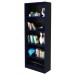 Estante para Livros 4 Prateleiras Preto/Azul Me4141 - Tecno Mobili