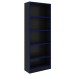 Estante para Livros 4 Prateleiras Preto/Azul Me4141 - Tecno Mobili