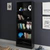 Estante para Livros 4 Prateleiras Preto Me4141 - Tecno Mobili