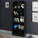 Estante para Livros 4 Prateleiras Preto Me4141 - Tecno Mobili
