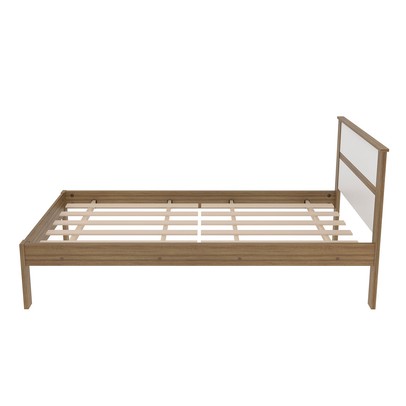 Cama de Solteiro Amendoa/Branco Cm8004 - Tecno Mobili