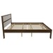 Cama de Casal Nogal/Branco Cm8005 - Tecno Mobili