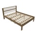 Cama de Casal Amendoa/Branco Cm8005 - Tecno Mobili