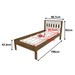 Cama de Solteiro Nogal/Branco Cm8006 - Tecno Mobili