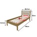 Cama de Solteiro Amendoa/Branco Cm8006 - Tecno Mobili