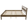Cama de Casal Nogal/Branco Cm8007 - Tecno Mobili