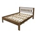 Cama de Casal Nogal/Branco Cm8007 - Tecno Mobili
