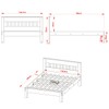 Cama de Casal Amendoa/Branco Cm8007 - Tecno Mobili