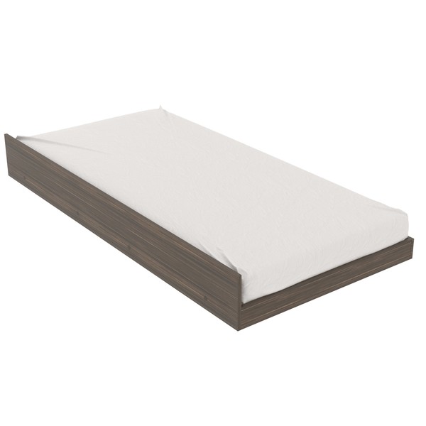 Cama de Solteiro Auxiliar Nogal Cm8008 - Tecno Mobili