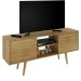 Rack para TV Até 65 Polegadas 2 Portas 1 Prateleira Natural R1464 - Tecno Mobili