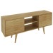 Rack para TV Até 65 Polegadas 2 Portas 1 Prateleira Natural R1464 - Tecno Mobili