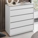 Cômoda Belize 5 Gavetas Branco - Casa D