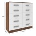 Cômoda 10 Gavetas Teka/Branco Co100 - Fellicci