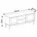 Rack para TV Até 60 Polegadas Safira 2 Portas 2 Nichos Off White/Noce - Casa D