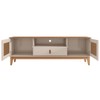 Rack para TV Até 60 Polegadas Esmeralda 2 Portas 1 Gaveta Off White/Noce - Casa D