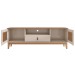 Rack para TV Até 60 Polegadas Esmeralda 2 Portas 1 Gaveta Off White/Noce - Casa D