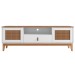 Rack para TV Até 60 Polegadas Esmeralda 2 Portas 1 Gaveta Branco/Noce - Casa D