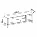 Rack para TV Até 60 Polegadas Esmeralda 2 Portas 1 Gaveta Preto/Noce - Casa D