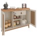 Aparador Buffet Diamante 2 Portas 1 Gaveta Off White/Noce - Casa D