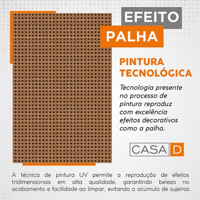 Aparador Café Rubi 1 Porta 1 Gaveta Off White/Noce - Casa D