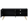 Rack para TV Até 55 Polegadas Space 2 Portas 1 Prateleira Preto Fosco - Colibri