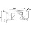 Rack para TV Até 60 Polegadas Adria 4 Portas Cinza Perola/Noce - Casa D