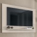 Painel para TV Até 60 Polegadas Safira 1 Prateleira Off White - Casa D