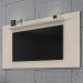 Painel para TV Até 60 Polegadas Esmeralda 1 Prateleira Off White - Casa D