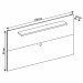 Painel para TV Até 60 Polegadas Esmeralda 1 Prateleira Off White - Casa D