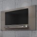 Painel para TV Até 60 Polegadas Esmeralda 1 Prateleira Cinza Perola - Casa D