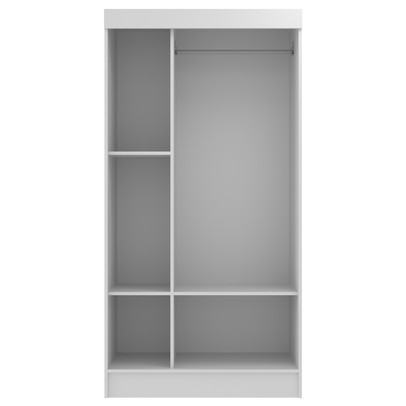 Guarda-Roupa Solteiro Berlim 2 Portas de Correr Preto - Evidencia Móveis