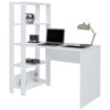 Mesa Escrivaninha Match 3 Prateleiras Branco - Artely